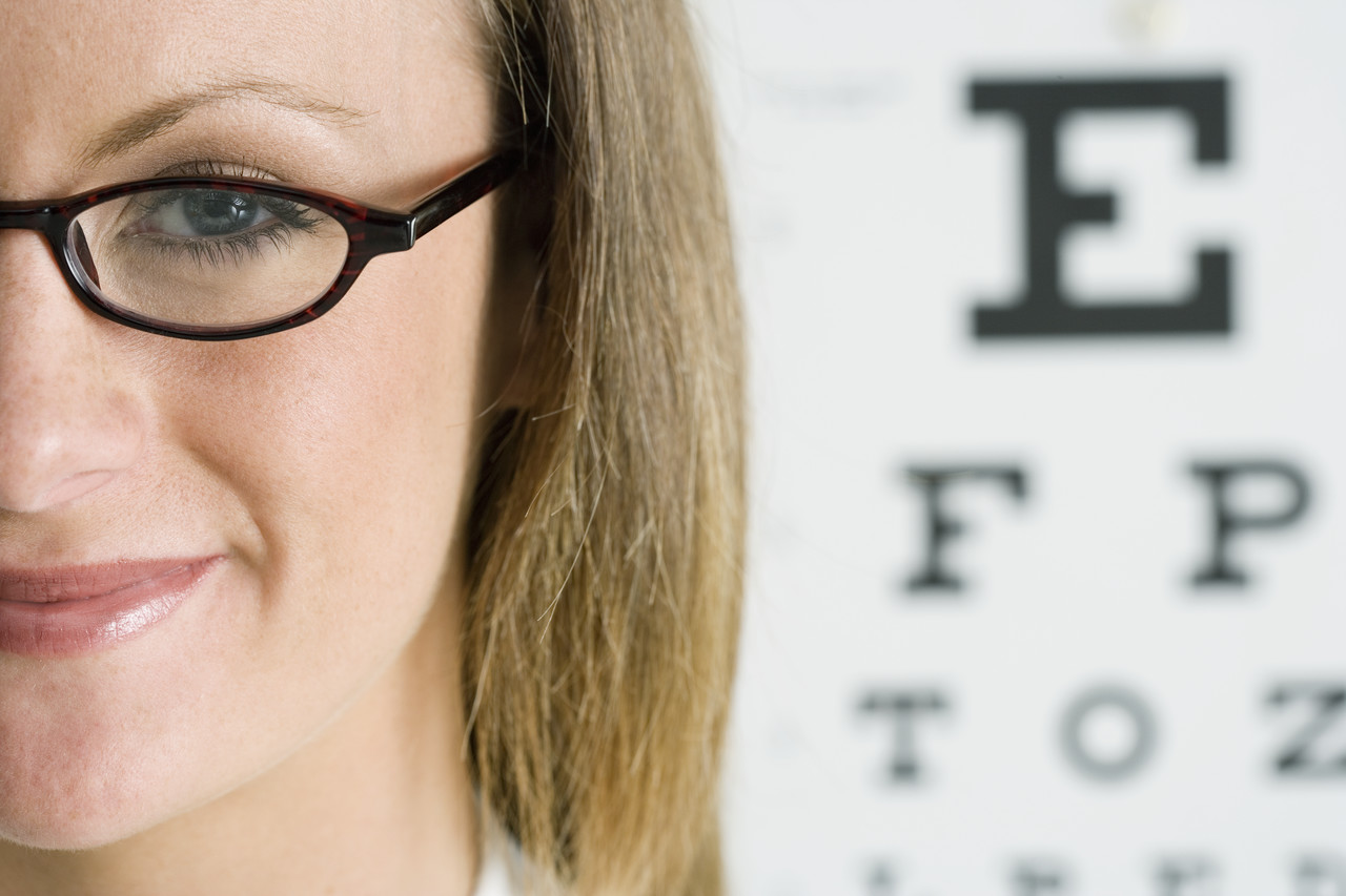 Female-wearing-glasses