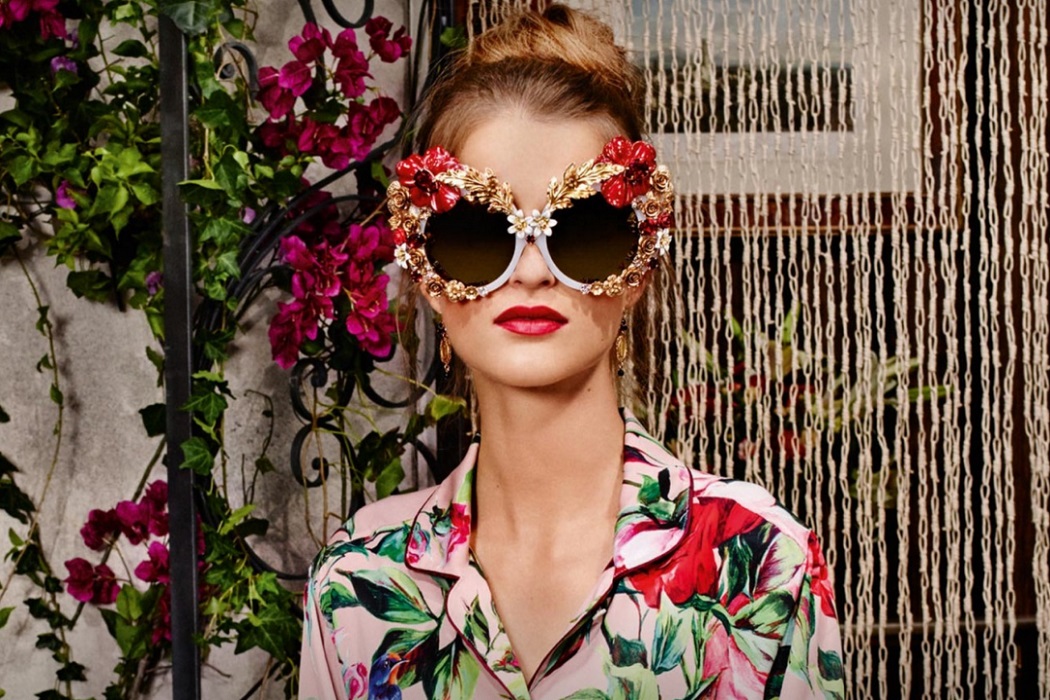 SS16 trend: floral eyewear Dolce and Gabbana floral sunglasses