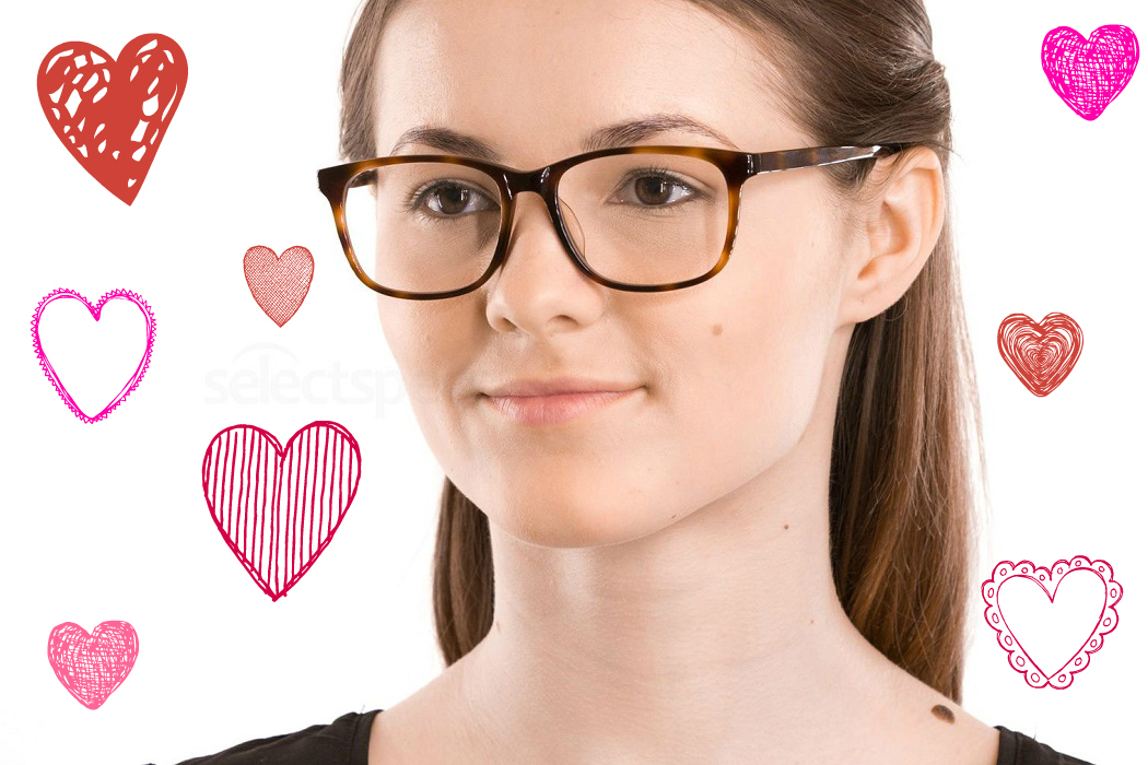 Valentine's Day style inspiration, how to wear glasses on a date