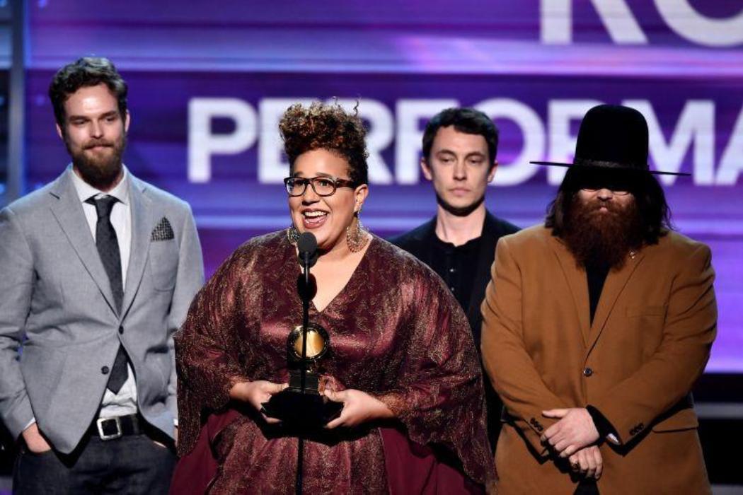 Alabama Shakes accepting awards at Grammys