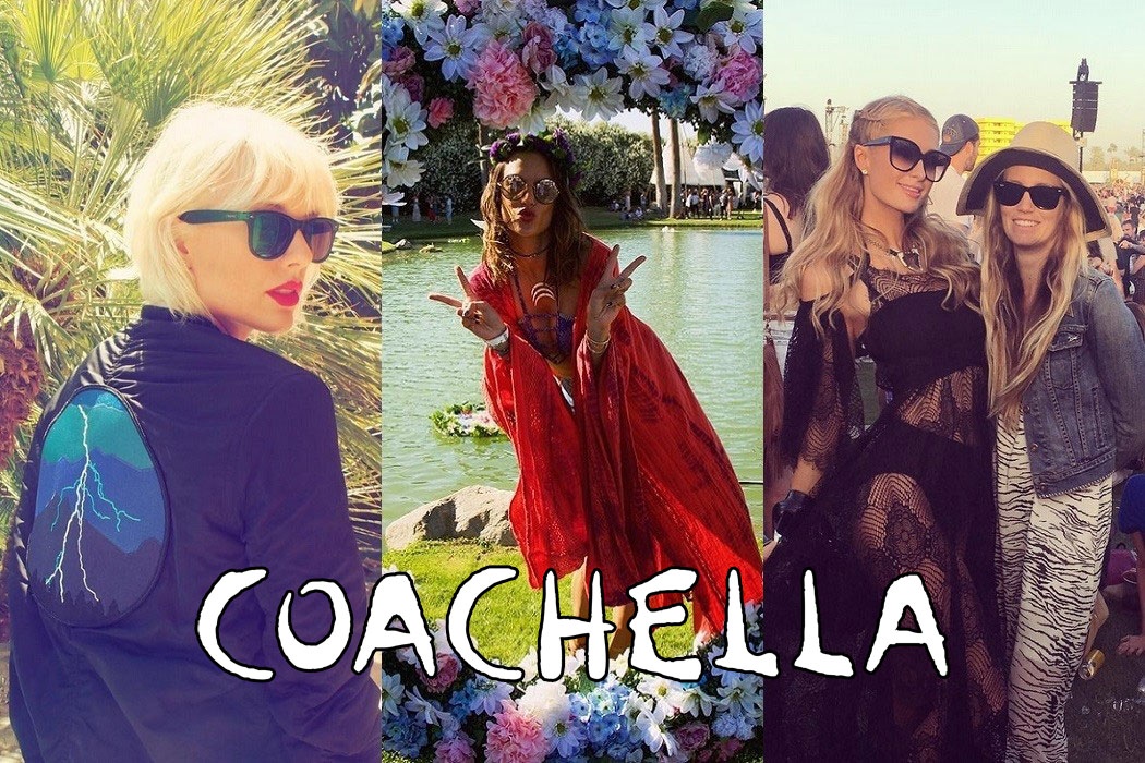 Celebrity sunglasses seen at Coachella 2016